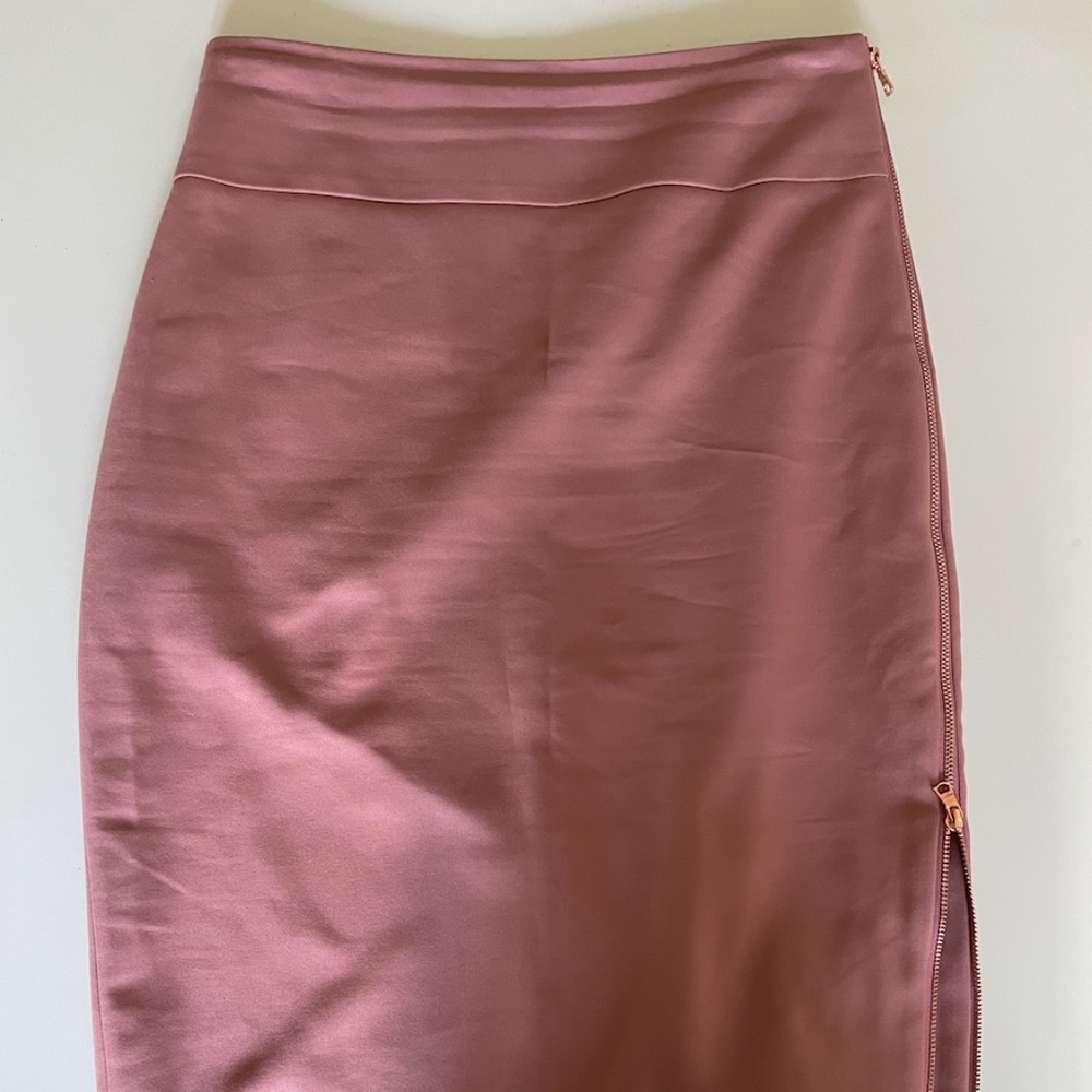 Express pink high waisted skirt
